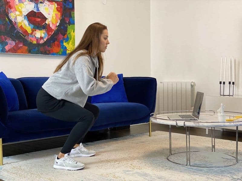 Exercice actif de kiné en téléconsultation